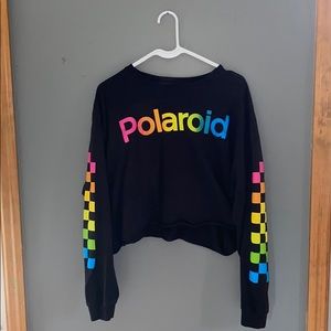 Polaroid crop too long sleeve